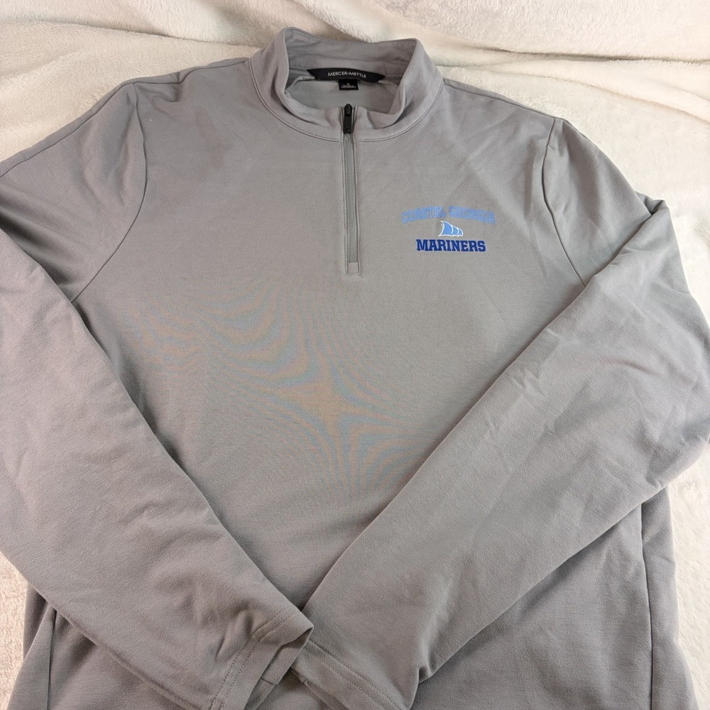 Mercer + Mettle Stretch Quarter-Zip Pullover Coastal Georgia Mariners Graphic Sm
